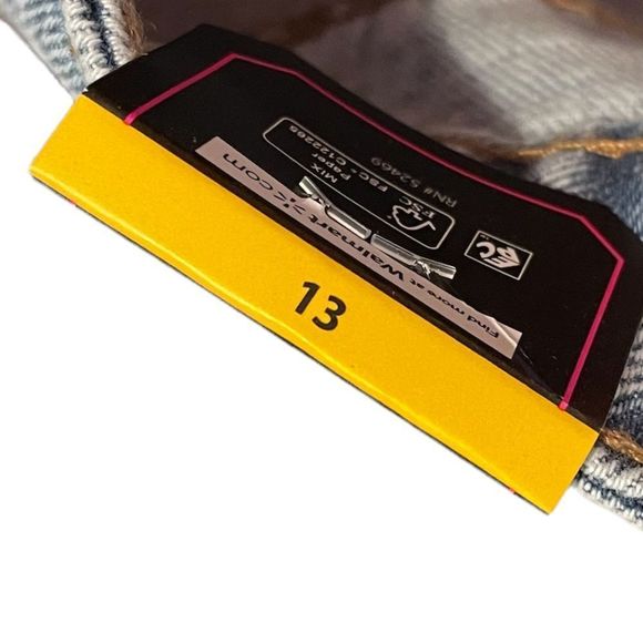 NOBO New Light Wash Super Hi Rise Relaxed Fit 90s Distressed Denim Blue Jeans - Picture 8 of 11